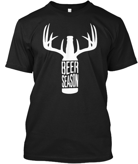 Beer Season Black T-Shirt Front