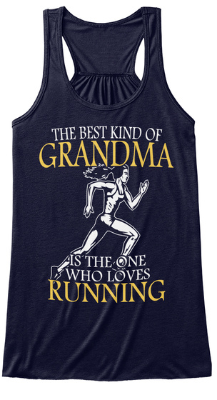 The Best Kind Of Grandma Is The One Who Loves Running Midnight T-Shirt Front