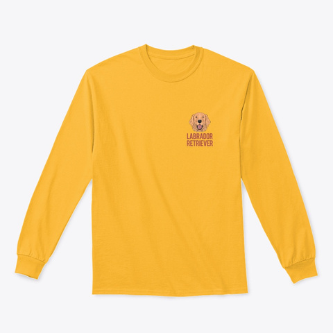 Labrador Retriever Icon Gold T-Shirt Front