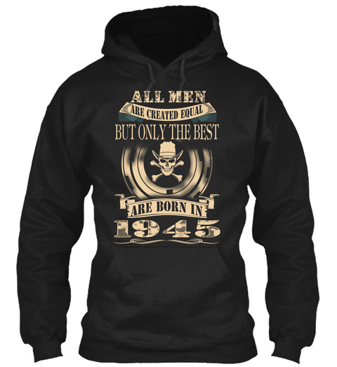 Made In 1945 Black T-Shirt Front