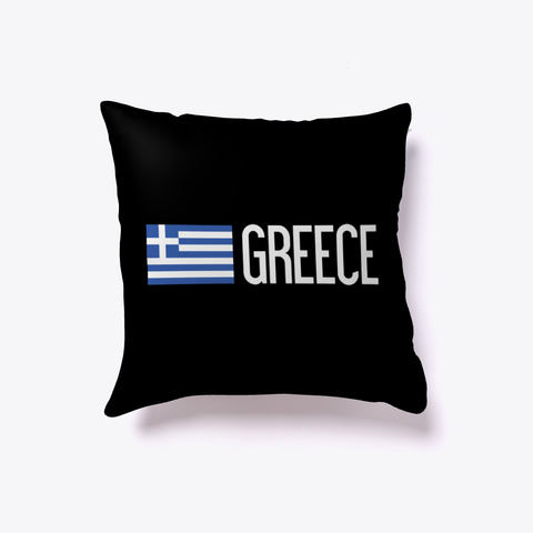 Greek Flag White Maglietta Front