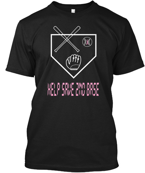 X Help Save 2mo Base Black T-Shirt Front