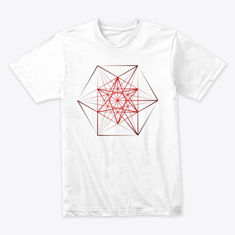 Dymaxion Series   Sharp Red White T-Shirt Front