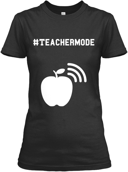 #Teachermode Black Women's T-Shirt Front