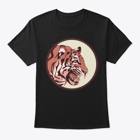 "Tiger Shirt" "Organic Bag" Black T-Shirt Front