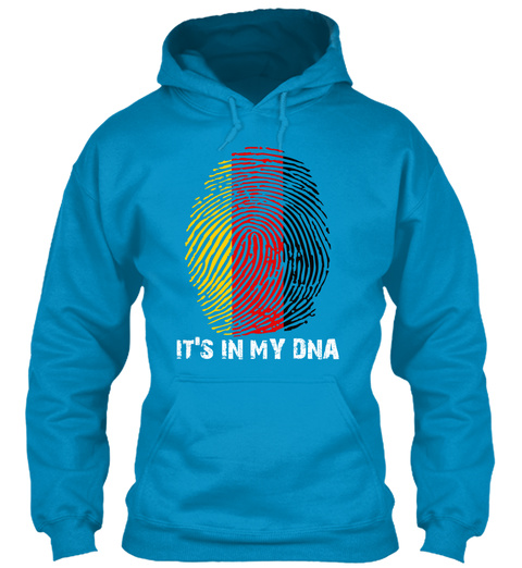 It's In My Dna Sapphire Blue T-Shirt Front