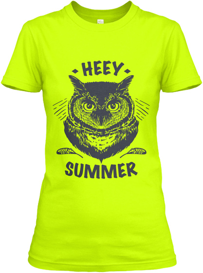 Heey Summer Safety Green T-Shirt Front