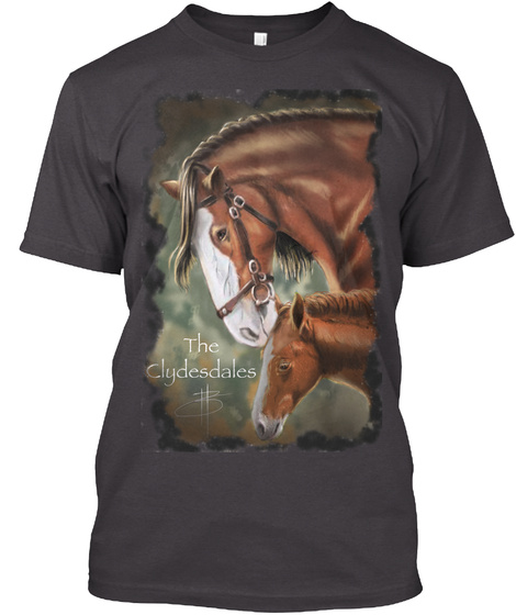 The Clydesdales B Heathered Charcoal  T-Shirt Front
