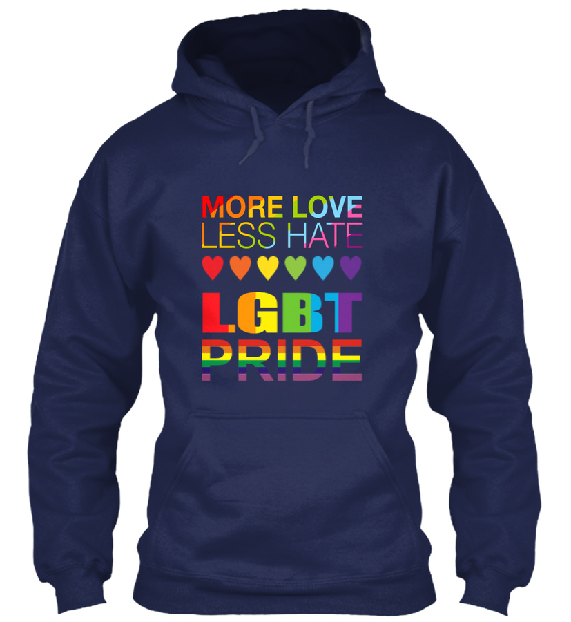 MORE LOVE LESS HATE LGBT PRIDE Unisex Tshirt