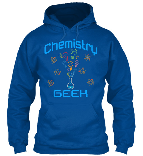 Hoodie Chemistry Geek Royal Kaos Front