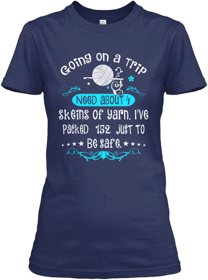 Going On A Trip Navy T-Shirt Front