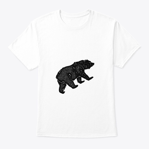 Bear Foot White T-Shirt Front