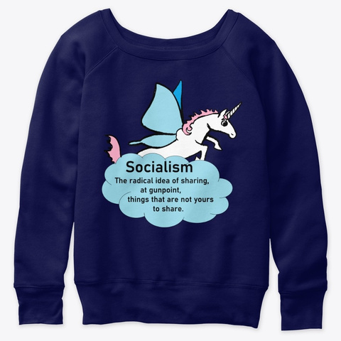 Socialism Navy  T-Shirt Front
