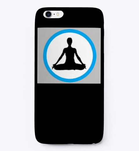 Iphone Case Yoga Meditation Women Men Black T-Shirt Front