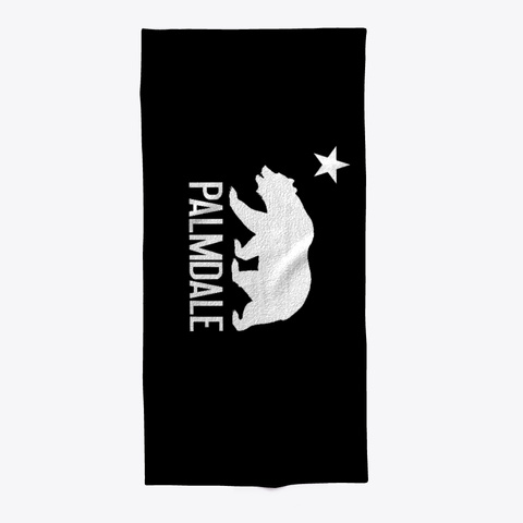 Palmdale California Bear And Star Black T-Shirt Front