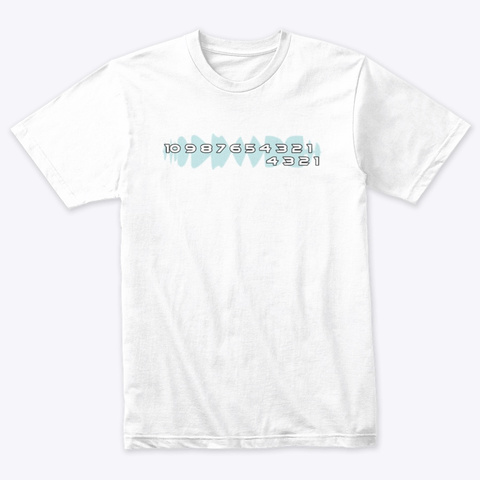 Unmade Podcast Countdown Heather White T-Shirt Front