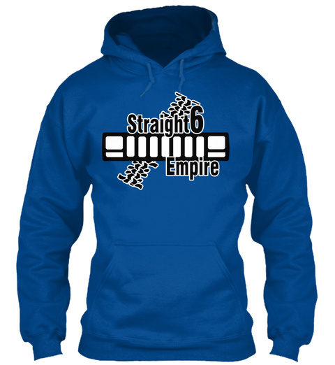 Straight 6 Empire  Royal T-Shirt Front