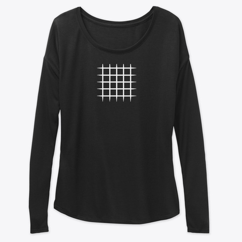 Long Sleeve Tee: Blocks Black T-Shirt Front