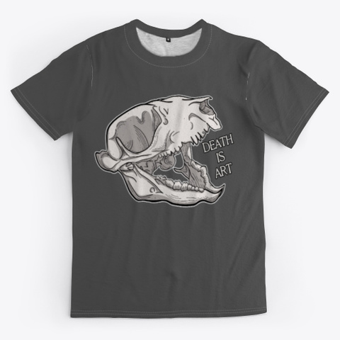 Death Is Art Charcoal T-Shirt Front