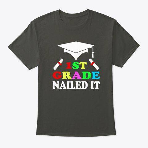 1st Garten Nailed It Graduation Tee Smoke Gray T-Shirt Front