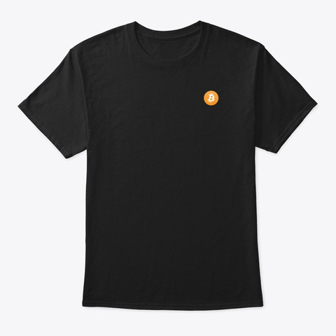 Bitcoin Logo Shirt Black T-Shirt Front