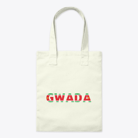 Gwada Tote Bag Natural T-Shirt Front