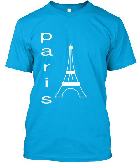 P
A
R
I
S Turquoise T-Shirt Front