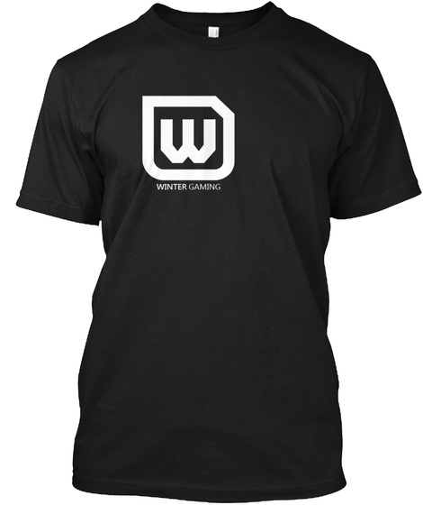 Winter Gaming Black T-Shirt Front
