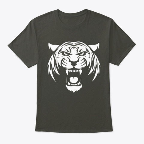 Tiger Face Smoke Gray Camiseta Front
