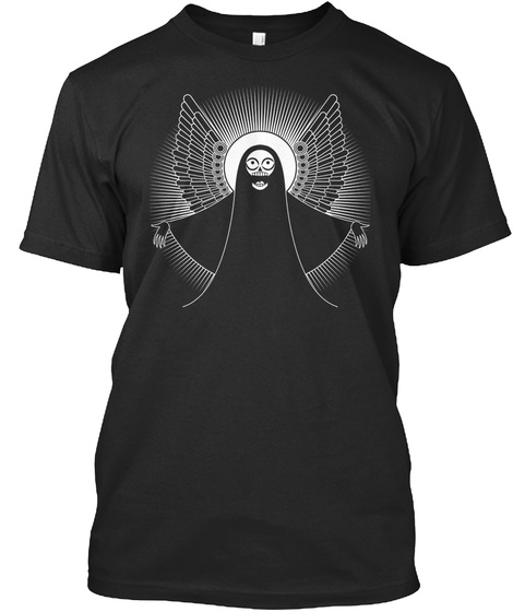 Angel O' Death Black T-Shirt Front