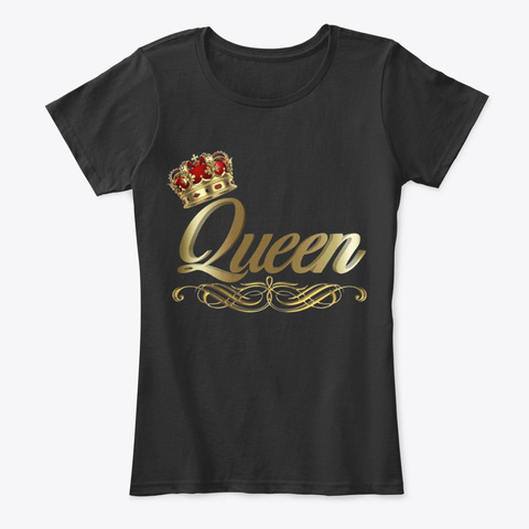 Carify Queen Black T-Shirt Front