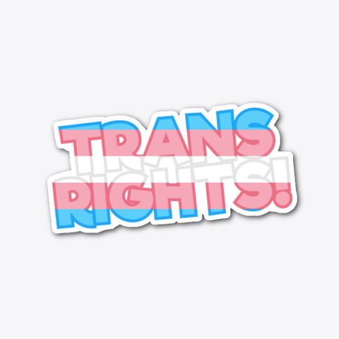 Trans Pride Sticker Standard T-Shirt Front