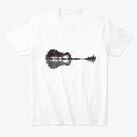 Tree Guitar White T-Shirt Front