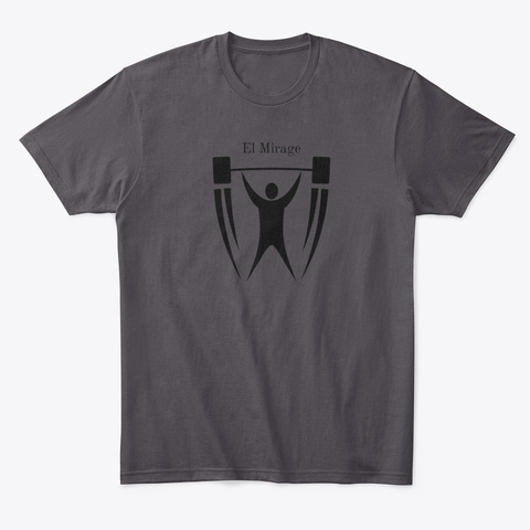 Over Head Press Heathered Charcoal  T-Shirt Front