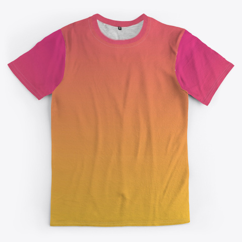 Pink Orange Abstract Color Gradient Standard áo T-Shirt Front