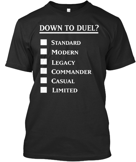 Down To Duel? Black T-Shirt Front