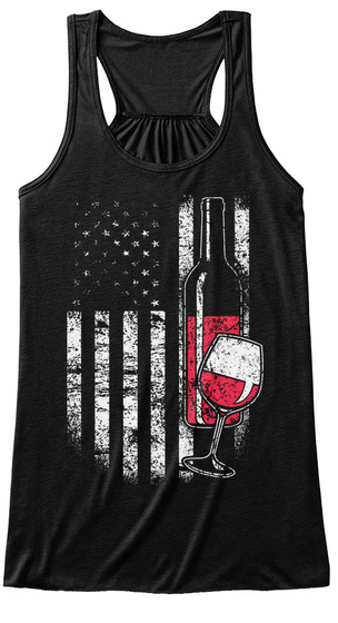 American Flag Wine Hoodie