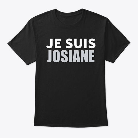 Je Suis Josiane Black T-Shirt Front