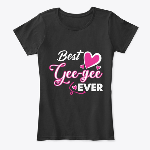 Best Gee Gee Ever Mother's Day Gift Black Kaos Front