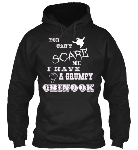 Scare Grumpy Chinook Black T-Shirt Front