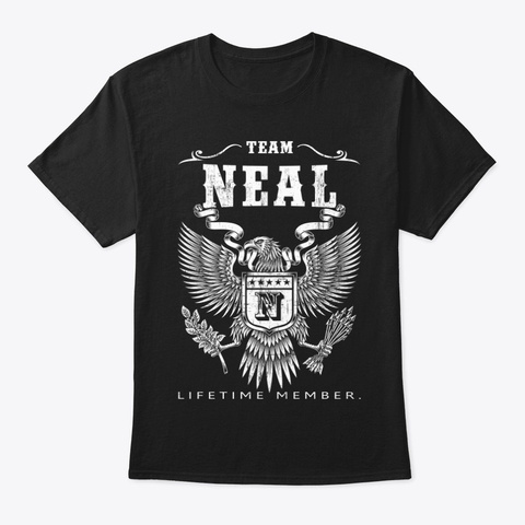 Neal Family Name Shirt Black T-Shirt Front