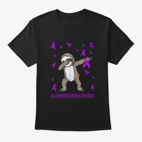 Dabbing Sloth Cute Funny Dog Dab Love Ho Black Kaos Front