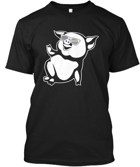 Pig Black Camiseta Front