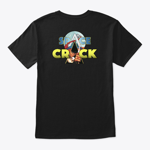 Space Crack Mag Black T-Shirt Back