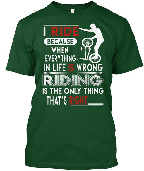 Bmx Hoodie Shirt - I Ride Because When