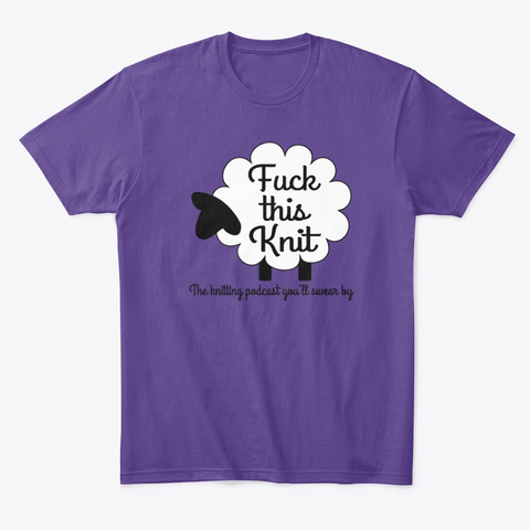 Fuck This Knit Unisex Comfort Tee Purple T-Shirt Front