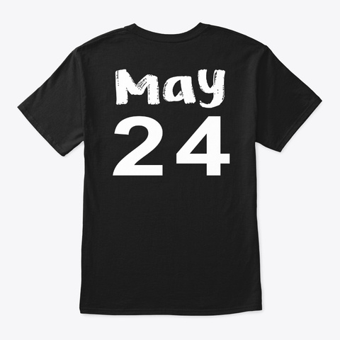 May 24   Gemini Black T-Shirt Back