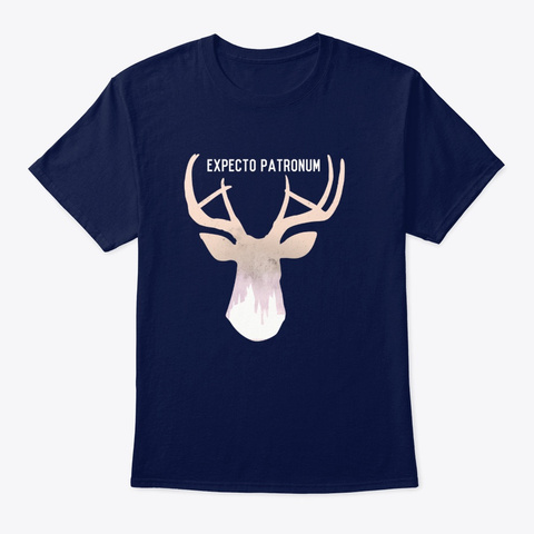 Expecto Patronum  Deer Navy T-Shirt Front