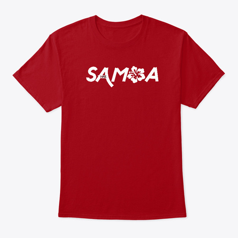 Samoa Love White Letters Unisex Tshirt