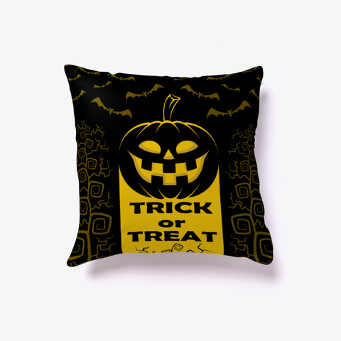 Halloween Best Pillow Design Black Kaos Front